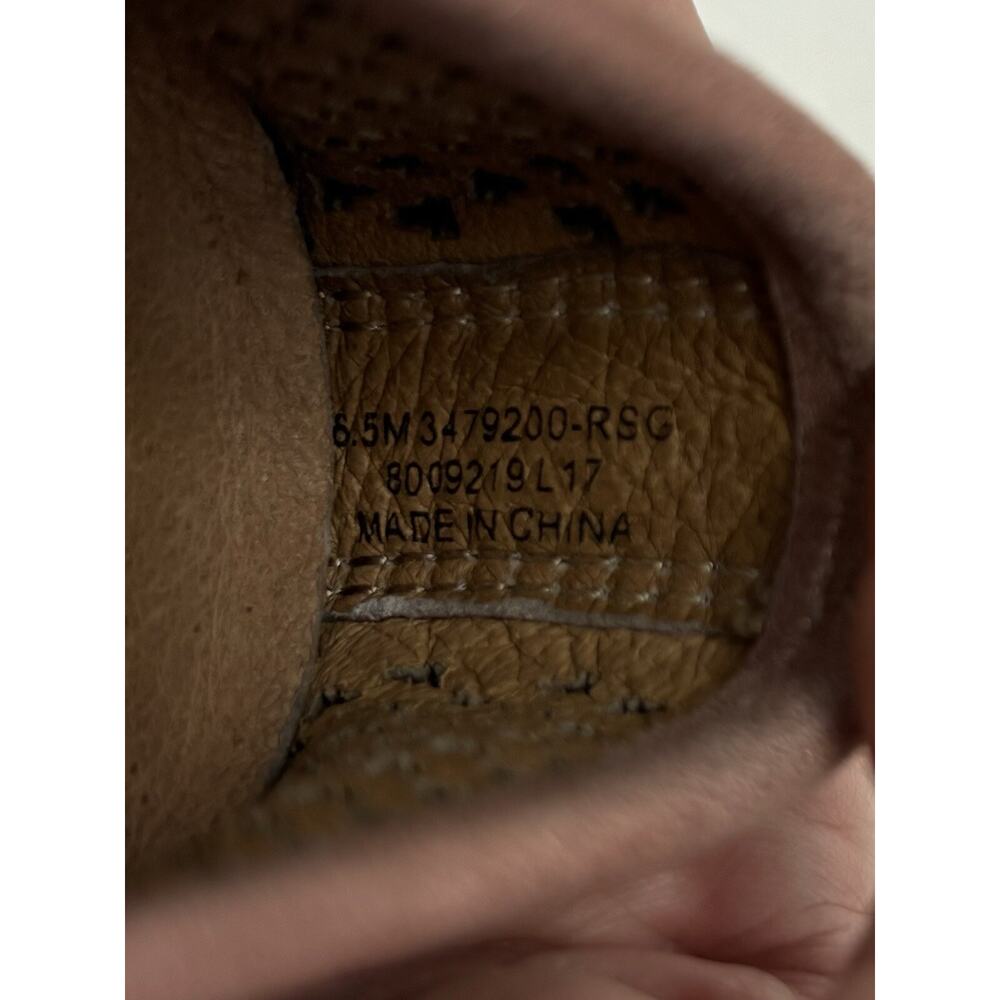 Frye Melanie Flats Copper Rose Gold Leather 6.5 Slip On Perforated Comfort - Picture 9 of 12